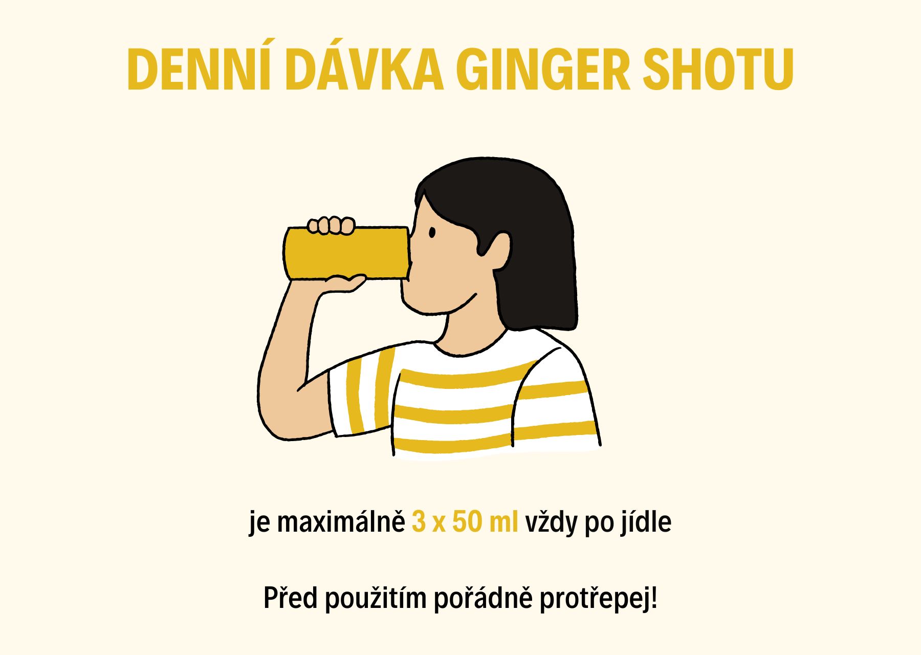 MO ginger shot - dávkování | www.mojerky.cz